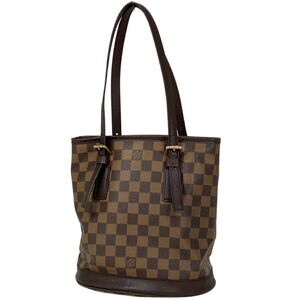 Louis Vuitton Mare Handbag Bucket Shoulder Bag Tote Damier Brown